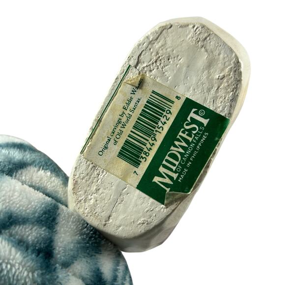 Midwest of Cannon Falls Eddie Walker Santa Angel snowman carved wood figures - Picture 10 of 11